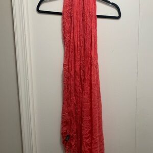 Lightweight Coral Scarf - Versatile Women's Accessory